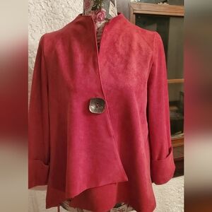 IC by Connie K Vibrant Red Swing Jacket